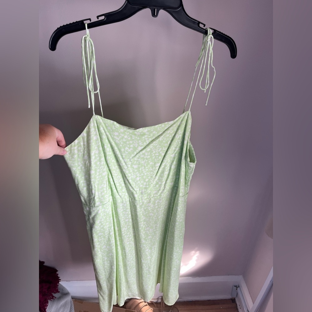 Old Navy Light Green Floral Dress